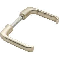 HOPPE Türdrückerpaar London 113 H Aluminium F2 ohne Rosetten Vierkant 10 mm