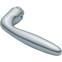 HOPPE Türdrückerlochteil Verona 1510 Aluminium F1 / naturfarbig Vierkant 8 mm DIN links / rechts