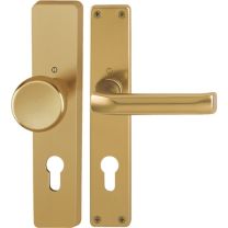 HOPPE Langschildgarnitur London 54/227/202SP/113 Aluminium F4 PZ 72 mm DIN links / rechts