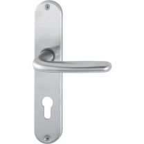 HOPPE Langschildgarnitur Cardiff E1850Z/302 Edelstahl F69 PZ 72 mm DIN links / rechts