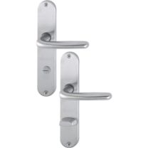 HOPPE Langschildgarnitur Cardiff E1850Z/302 Edelstahl F69 SK/OL 78 mm DIN links / rechts