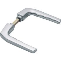 HOPPE Türdrückerpaar Frankfurt 117L Aluminium F1 ohne Rosetten Vierkant 8 mm