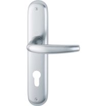 HOPPE Langschildgarnitur Atlanta 1530/273P Aluminium F1 PZ 72 mm DIN links / rechts