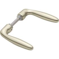 HOPPE Türdrückerpaar Verona 1510 Aluminium F2 ohne Rosetten Vierkant 8 mm