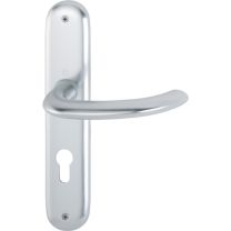 HOPPE Langschildgarnitur Marseille 1138/273P Aluminium F1 PZ 72 mm DIN links / rechts