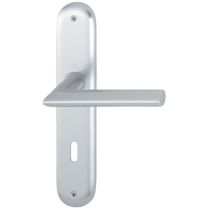 HOPPE Langschildgarnitur Stockholm 1140/273P Aluminium F1 OB 72 mm DIN links / rechts