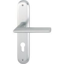 HOPPE Langschildgarnitur Stockholm 1140/273P Aluminium F1 PZ 72 mm DIN links / rechts