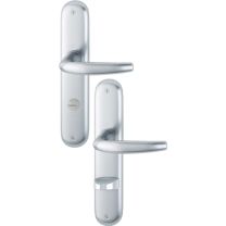 HOPPE Langschildgarnitur Atlanta 1530/273P Aluminium F1 SK/OL 78 mm DIN links / rechts