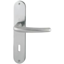 HOPPE Langschildgarnitur Denver E1310Z/302 Edelstahl F69 OB 72 mm DIN links / rechts