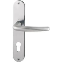 HOPPE Langschildgarnitur Denver E1310Z/302 Edelstahl F69 PZ 72 mm DIN links / rechts