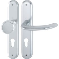 HOPPE Langschildgarnitur Marseille 53/273P/1138 Aluminium F1 PZ 72 mm DIN links / rechts