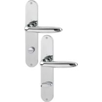 HOPPE Langschildgarnitur Verona M151/302 Messing F49-R SK/OL 78 mm DIN links / rechts