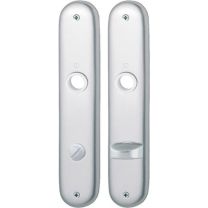 HOPPE Langschildpaar 273P F1 / naturfarbig F1 SK/OL 78 mm