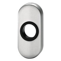 EDI Drückerrosette 2033/0000 Aluminium F1 Schildstärke 14,5 mm rund oval