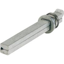 HOPPE Vierkantstift Profilstift FEI-Spindel Vierkant 8 x 70 mm Eisen verzinkt geteilt