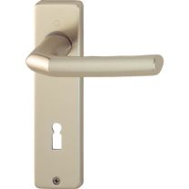 HOPPE Kurzschildgarnitur Birmingham 1117/202KP/AP Aluminium F2 OB eckig Drückergarnitur