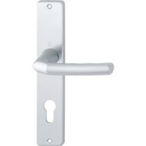 HOPPE Langschildgarnitur Birmingham 1117/202SP Aluminium F1 PZ 72 mm DIN links / rechts