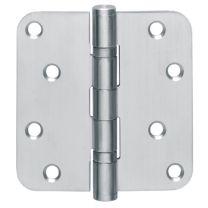 INTERSTEEL Kugellagertürscharnier Edelstahl abgerundet 76x76 mm DIN links / rechts matt ausziehbarer Stift