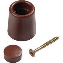 JeCo Türpuffer Ø 29 mm Höhe 35 mm braun Dübelmontage