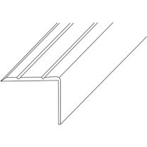 PG LM-Treppenwinkel 25 x 20 mm Länge 1000 mm Aluminium silberfarbig eloxiert einseitig gelocht