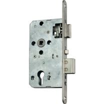SCHNEGEL Korridor-Einsteckschloss PZW 20/55/72/8 mm DIN links / rechts Edelstahl abgerundet 008/1499/55