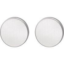 EDI Schlüsselrosetten-Paar 058 Edelstahl F00 Schildstärke 8 mm Blind rund