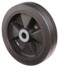 BS ROLLEN Ersatzrad D.100mm Trgf.140kg Gum.schwarz Achs-D.12mm Nabenl.40mm