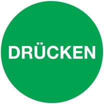 JeCo Türaufkleber D.50 mmLxB Drücken Folie selbstkl.