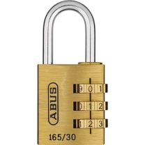 ABUS Zahlenvorhangschloss 165 Schlosskörperbreite 30,5 mm Messing Anzahl Zahlenrollen 3