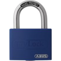 ABUS Zylindervorhangschloss T65AL/40 blau Lock-Tag Schlosskörperbreite 43 mm Aluminium verschiedenschließend