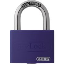 ABUS Zylindervorhangschloss T65AL/40 lila gl. Schlosskörperbreite 43 mm Aluminium gleichschließend