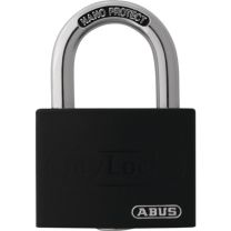 ABUS Zylindervorhangschloss T65AL/40 schwarz gl. Schlosskörperbreite 43 mm Aluminium gleichschließend