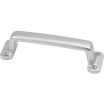 HERMETA Handgriff Ausladung 30 mm Länge 160 mm Breite 42 mm Aluminiumguss silberfarbig eloxiert Anzahl Löcher 4