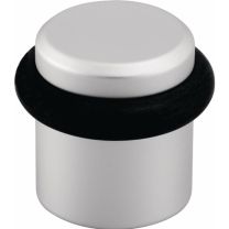 HERMETA Bodentürpuffer 4735 Ø 39 mm Höhe 36 mm Aluminium silberfarbig matt eloxiert Dübelmontage
