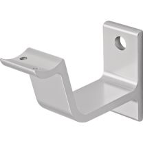 HERMETA Handlaufträger 3553 Aluminium silberfarbig eloxiert gewölbte Auflage
