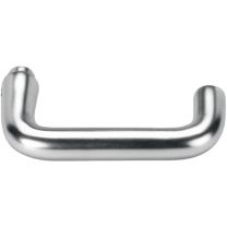 AMF Türdrückerlochteil 475L Leichtmetall F1 / silberfarbig Schlosskästen gerade Vierkant 8 mm