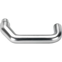 AMF Türdrückerlochteil 476L Leichtmetall F1 / silberfarbig Schlosskästen gekröpft Vierkant 8 mm
