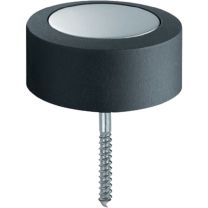 FSB Bodentürpuffer 38 3878 Ø 48 mm Höhe 24 mm Edelstahl matt Dübelmontage