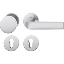FSB Rosettengarnitur 12 1267 Edelstahl 6204 rund PZ DIN links / rechts flach D/K