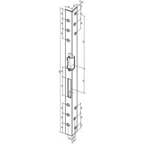 ASSA ABLOY Sicherheits-Winkelschließblech 312 Länge 500 mm Stärke 2 mm Edelstahl matt DIN rechts