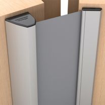 ATHMER Fingerschutzprofil NR-32 UniSafe w-proof Länge 1925 mm Bandgegenseite silberfarben eloxiert Farbe Schutzrollo anthrazit