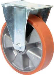 BS ROLLEN Bockrolle 200mm 600kg Guß-PUR 138x110mm Alu.