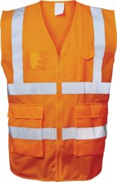 SAFESTYLE Warnweste EWALD Gr.XXL orange EN ISO 20471 Kl.EN ISO 13688