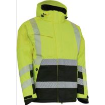 ELKA RAINWEAR Warnschutz-Winterjacke VISIBLE XTREME Größe M warngelb/schwarz