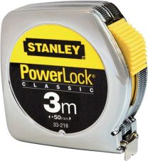 STANLEY Taschenrollbandmaß PowerLock® L.10m B.25mm mm/cm EG II Ku.Clip lose