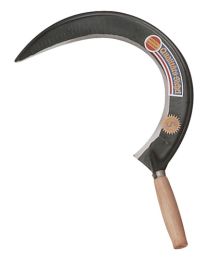 JeCo Steyrische Sichel L.450mm halbgeschmiedet,m. Schneidenschutz geschliffen