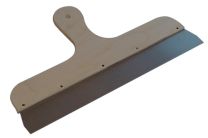JeCo Flächendekorspachtel B.400mm Holzgr.poliertes Stahlblatt