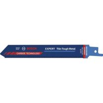 BOSCH Säbelsägeblatt Expert Thin Tough Metal Länge 150 mm Breite 19 mm Zahnteilung TPI 18 1,4 mm S-Schaft 10 Stück / Karte