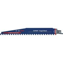 BOSCH Säbelsägeblatt Expert Tough Wood Länge 225 mm Breite 25 mm Zahnteilung TPI 3 8,5 mm S-Schaft 3 Stück / Karte