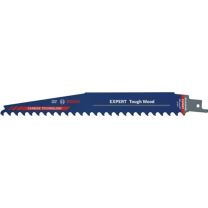 BOSCH Säbelsägeblatt Expert Tough Wood Länge 225 mm Breite 25 mm Zahnteilung TPI 3 8,5 mm S-Schaft 10 Stück / Karte